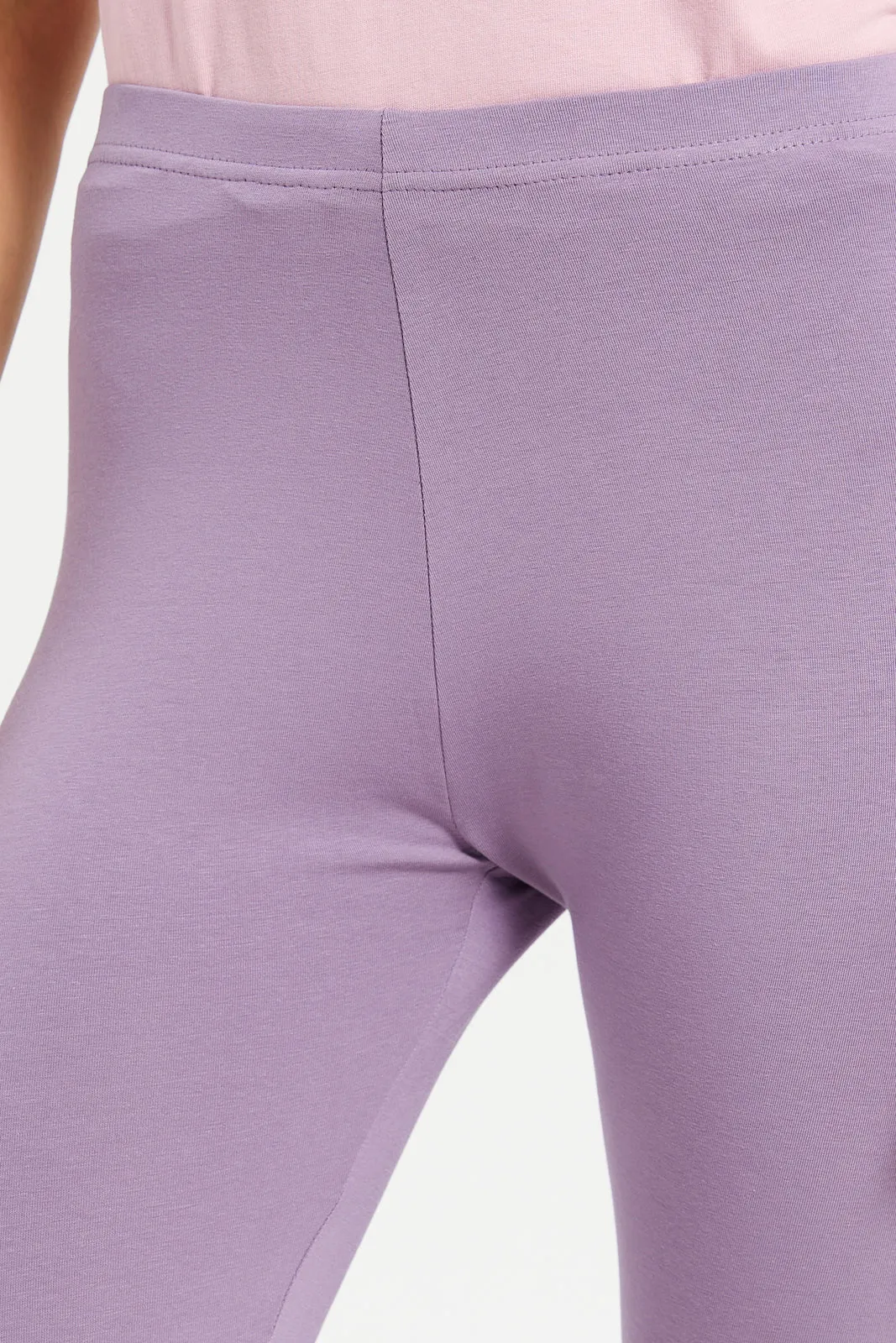 Women Lilac Long Leggings