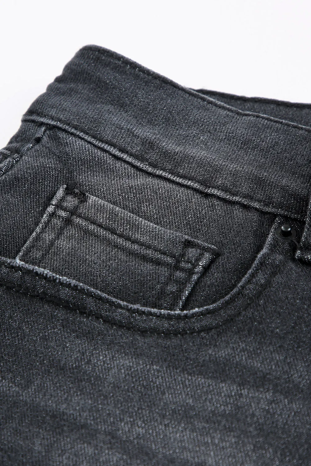 Womens Casual Jeans Distressed Frayed Denim Shorts