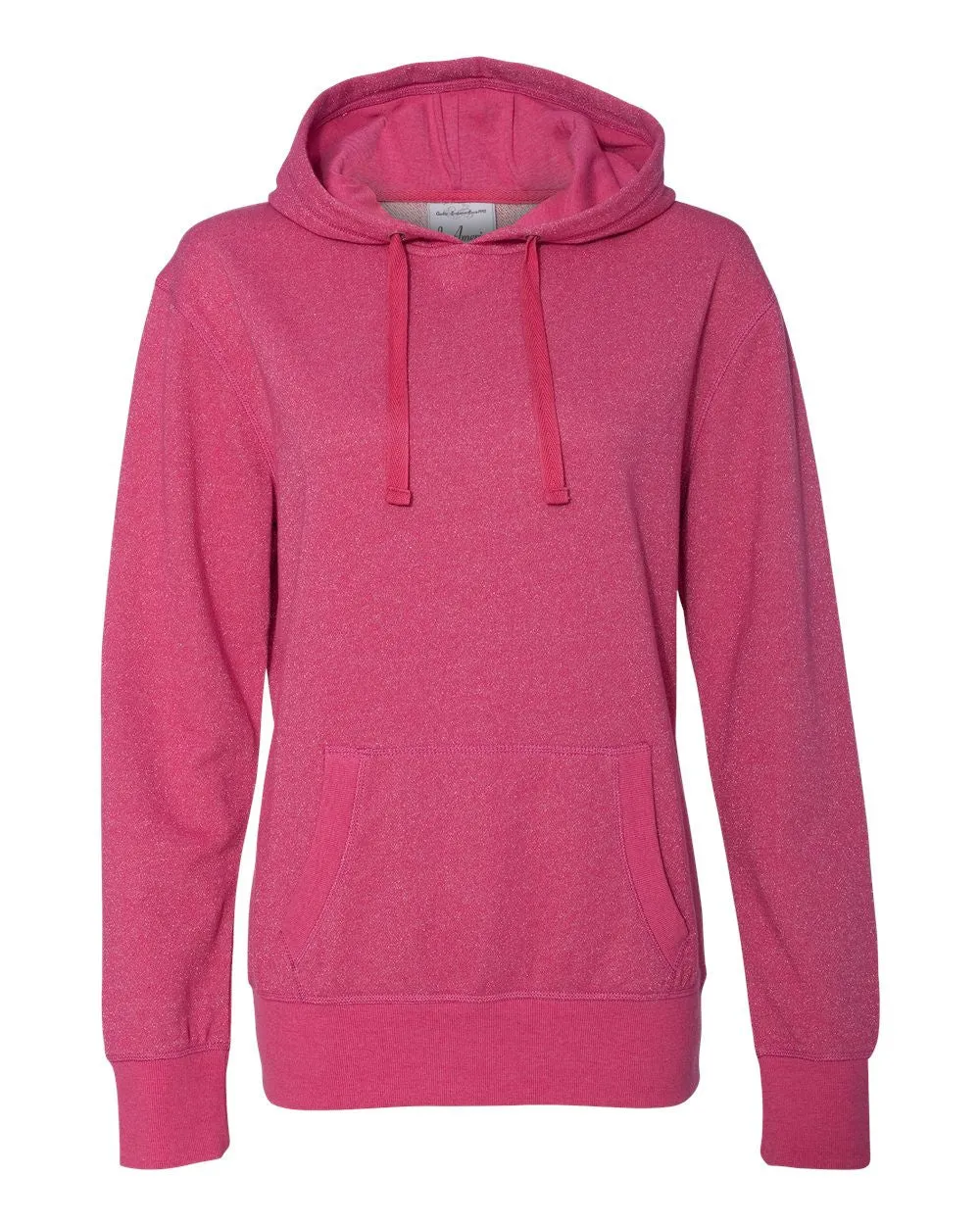 Women's Glitter French Terry Hooded Pullover-sjp