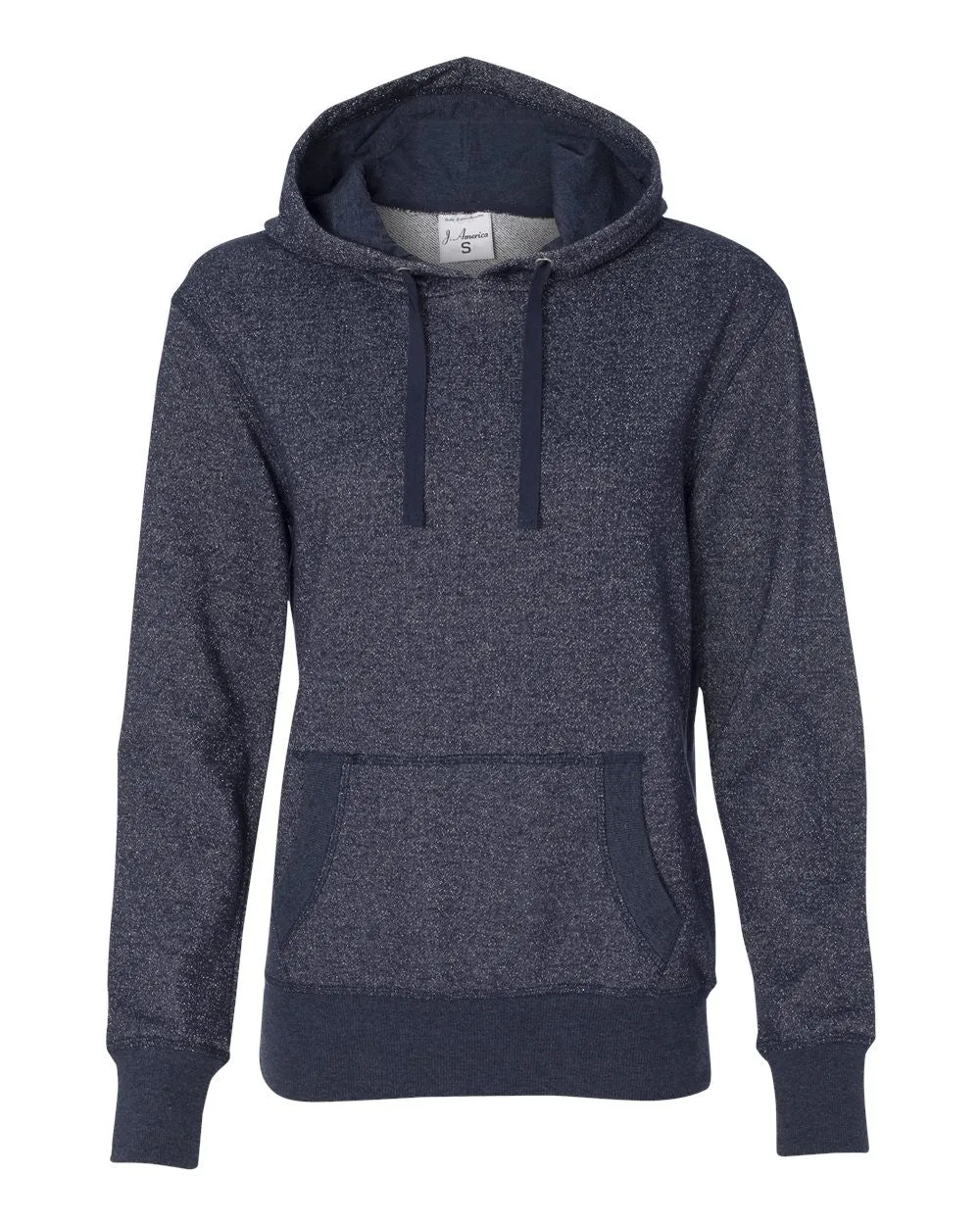Women's Glitter French Terry Hooded Pullover-sjp