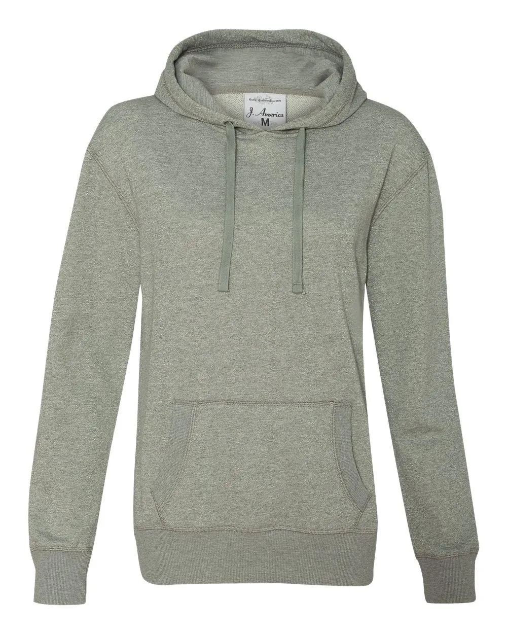 Women's Glitter French Terry Hooded Pullover-sjp