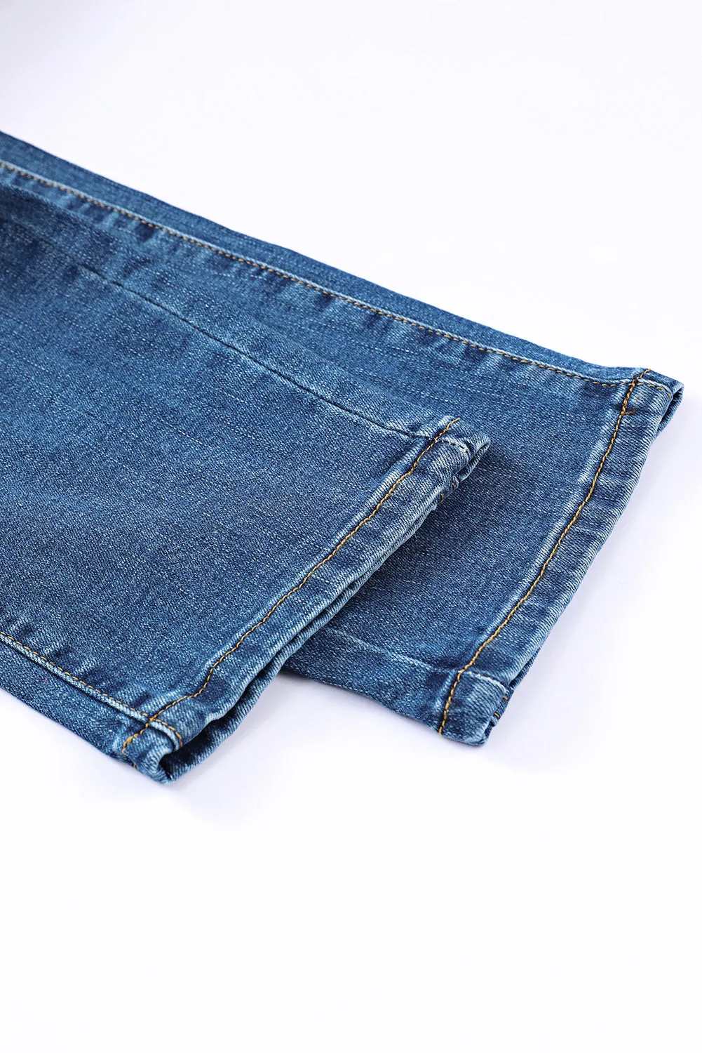 Women's Rainbow Patch Jeans Ripped Boyfriend Distressed Denim Pants