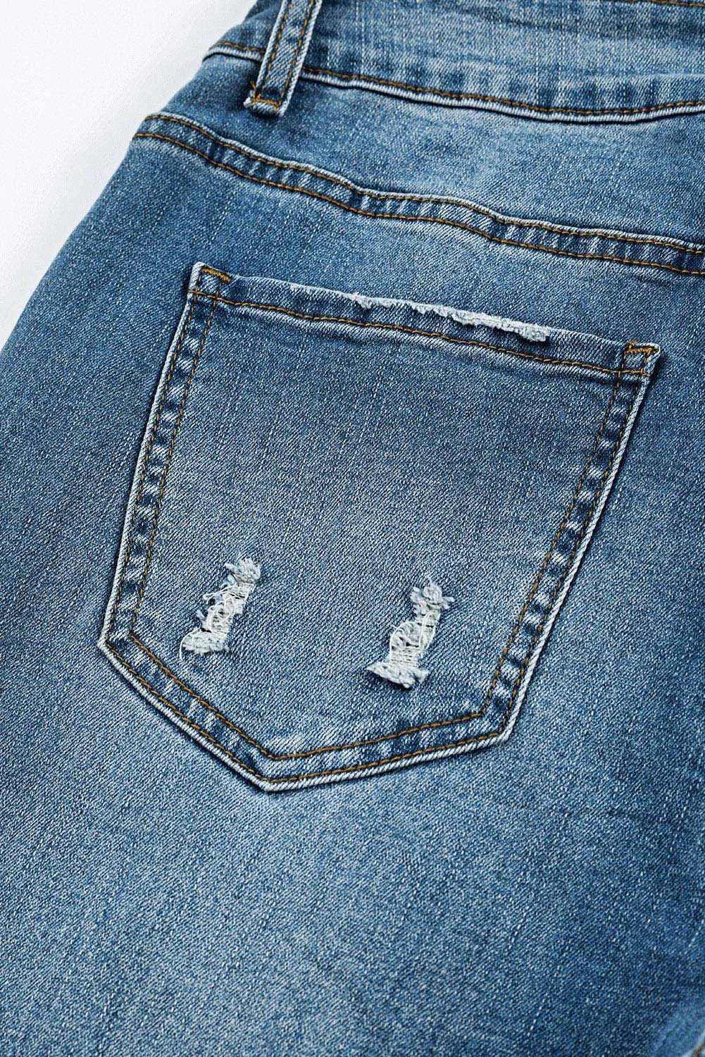 Women's Rainbow Patch Jeans Ripped Boyfriend Distressed Denim Pants