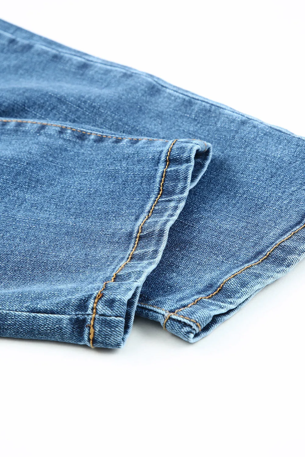 Women's Rainbow Patch Jeans Ripped Boyfriend Distressed Denim Pants