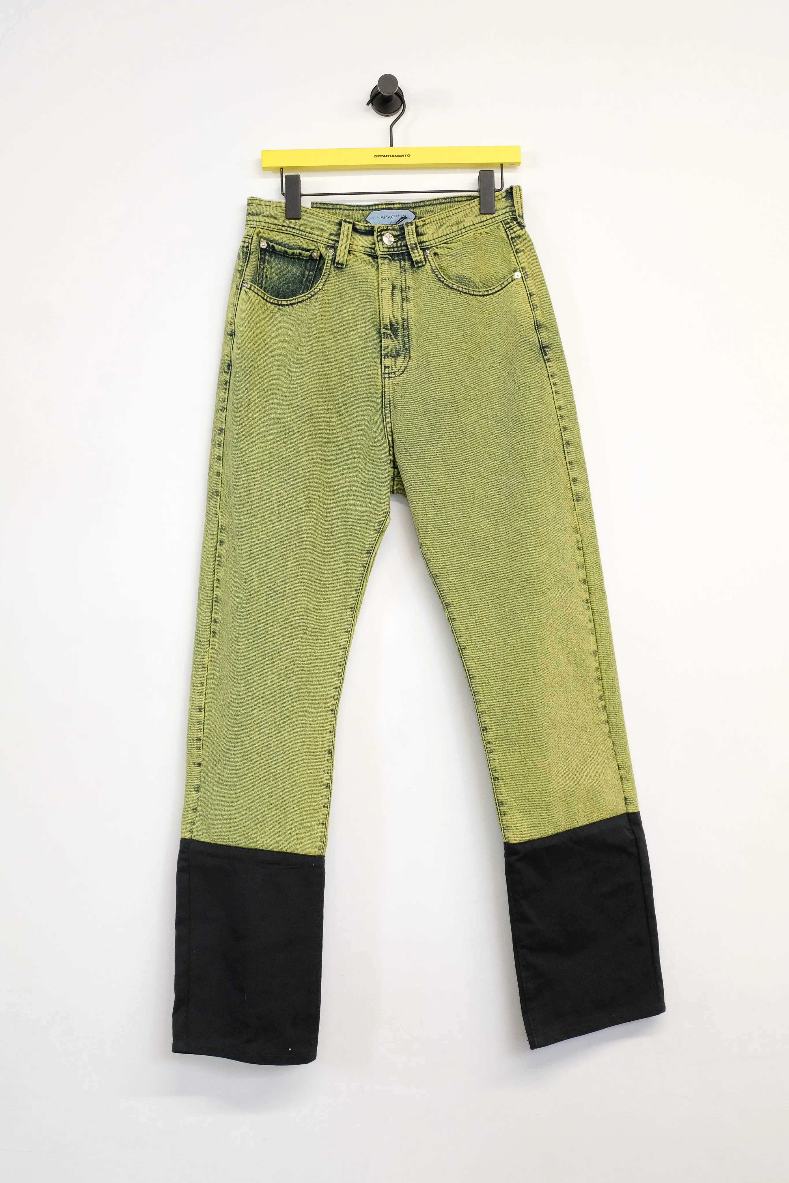 Yellow Naples Snow Wash Byra Denim Jeans