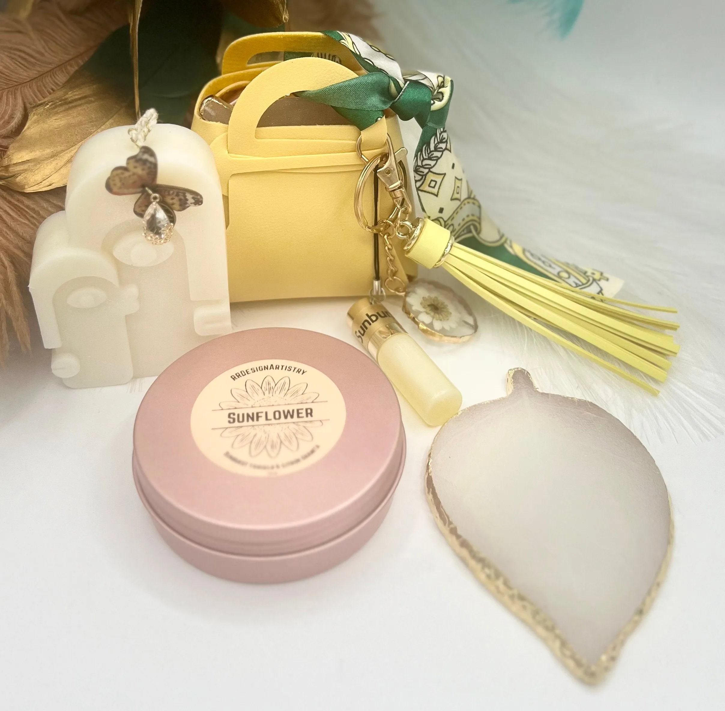 Yellow Purse Bag Gift Set