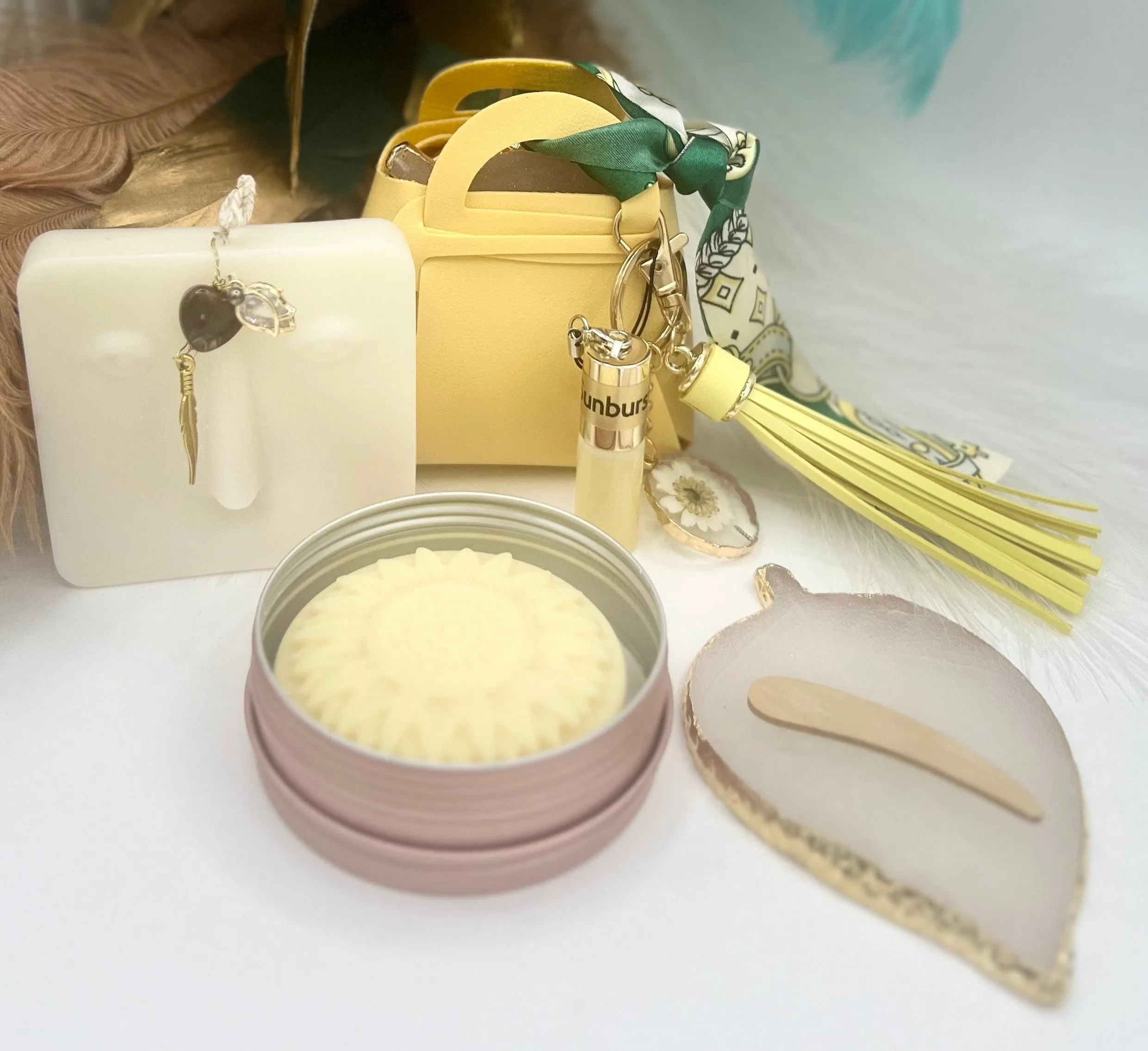 Yellow Purse Bag Gift Set
