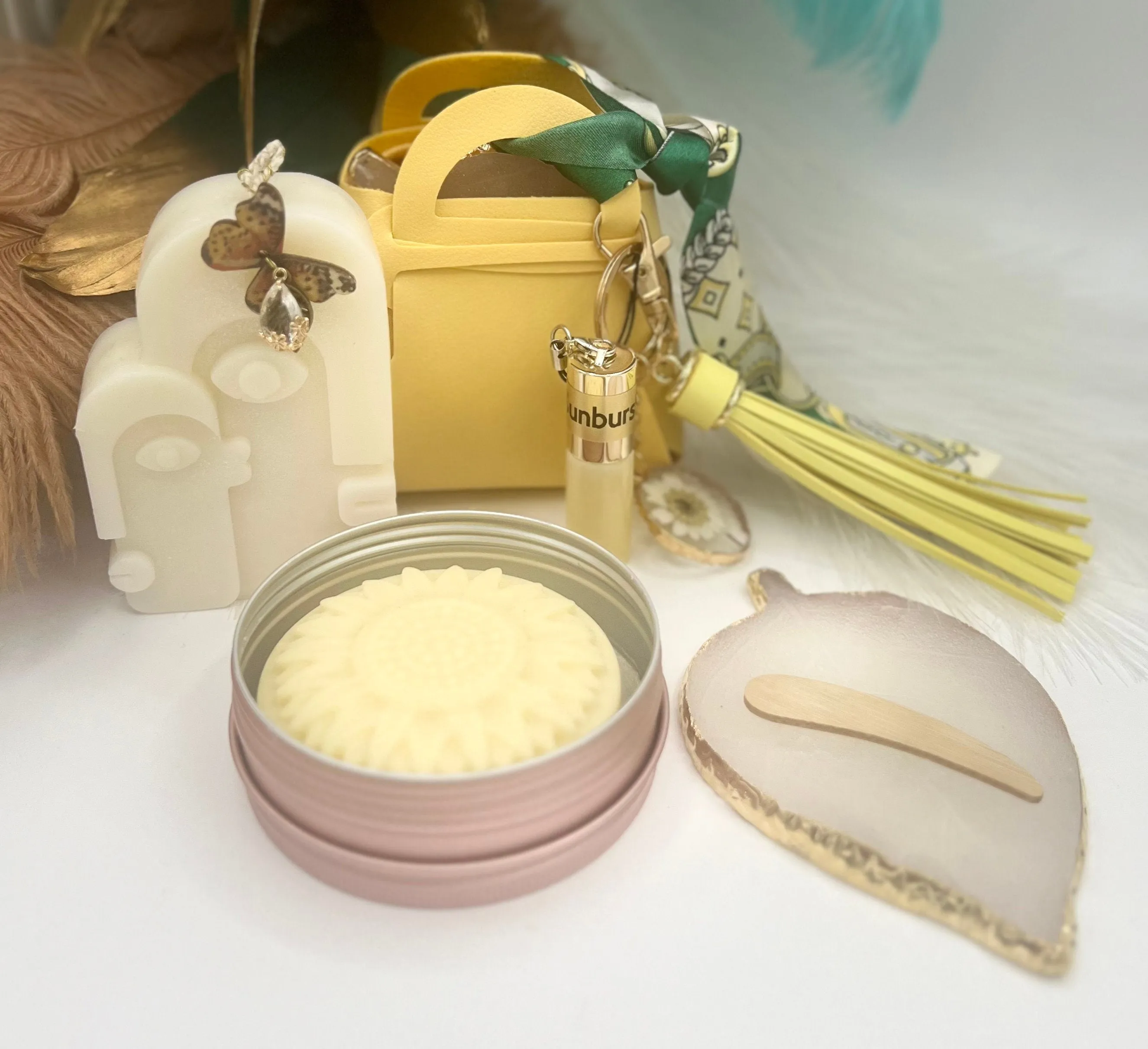 Yellow Purse Bag Gift Set