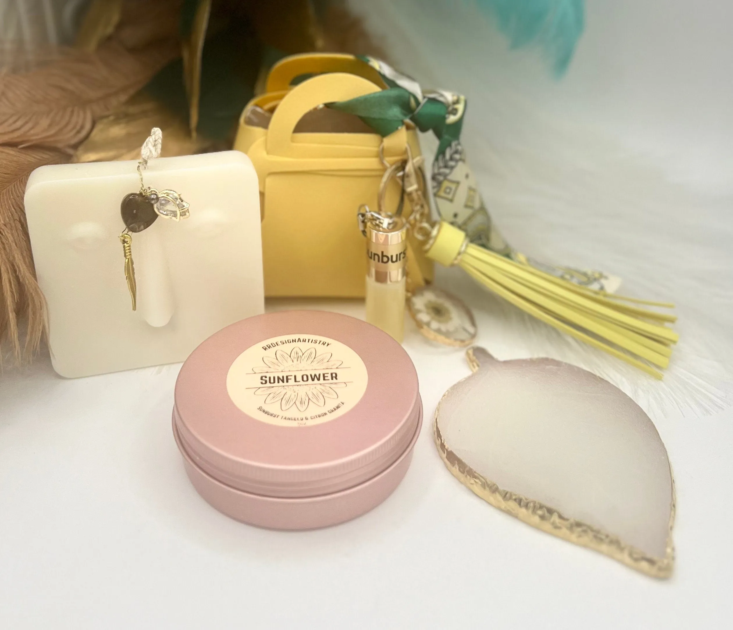 Yellow Purse Bag Gift Set
